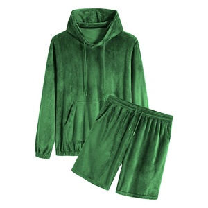 เซ็ตเสื้อฮู้ดและกางเกงขาสั้นของผู้ชาย,Daisyapparel In Ind ปรับแต่งฮู้ดแขนยาว - Product Image 5