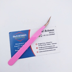 Pinzas profesionales para extensiones de pestañas de acero inoxidable, Punta puntiaguda, sostenibles y ecológicas - Product Image 2