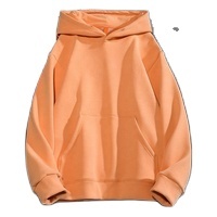 New Arrival Men's Homme Heavyweight Solid Color 460Gsm Hoodie hettegenser Without Drawstring Thick Pullover Sweatshirt - Product Image 3