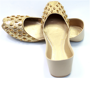 Venta al por mayor de Khussas OEM para mujer, Khussas pakistaníes al por mayor, zapatos planos y ligeros para mujer, Khussas para niñas. - Product Image 6