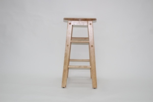 Eco-Friendly Rubber <b>Wood</b> <b>Bar</b> <b>Stool</b> with Rustic Antique Design for Living Room Furniture - Product Image 5