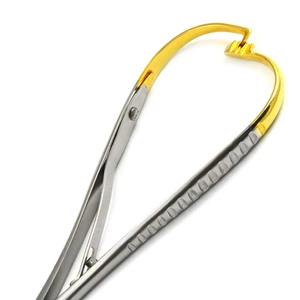 Portaagujas Mathieu de Acero Quirúrgico, Manual, T C Dorado, 200 mm, 20-422-200, Herramienta de Sutura de Precisión, Certificado CE, Hermann - Product Image 6