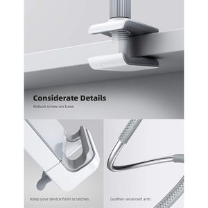 Flexible Gooseneck <b>Tablet</b> Holder <b>Stand</b> iPad Mini Pro Air Kindle Switch Compatible Convenient Clip-on <b>Tablet</b> Mount Laptop <b>Stands</b> - Product Image 4