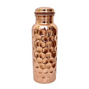 Excelente Variedad de Botellas de Cobre para Bebidas, Botellas de Agua y Jugo para Interiores con Tapa, Botellas de Cobre Altas para Negocios, Artículos para Beber - Product Image 2