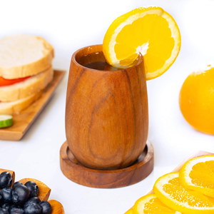 Taza de Madera de 200 ml para Bebidas Calientes y Frías - Ultra Resistente - Taza de Madera Premium Hecha a Mano por Artesanos Indonesios, Ideal para Té/Café/Leche - Product Image 5