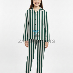 Custom Logo <b>Women</b> Solid Romantic Satin <b>Pajama</b> Set 2-Piece Soft Breathable Sleepwear Spring Summer Lightweight Loungewear OEM - Product Image 5