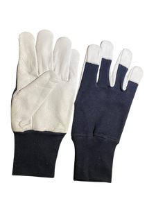 Guantes de seguridad para ensamblaje, ligeros, de cuero de cabra, con puño elástico y ribete de cierre, antiestáticos, al por mayor - Product Image 2