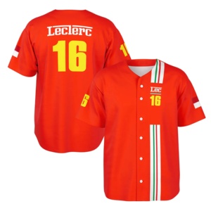 Uniforme de béisbol personalizado para jóvenes y adultos, camiseta de béisbol con botones, camiseta de béisbol de equipo sublimada bordada, camisetas - Product Image 4