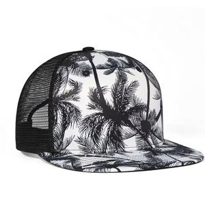 Blank Trucker Hat Mesh Back Adjustable <b>Snapback</b> 6-Panel Design <b>Cap</b> Custom Logo Wholesale Supplier OEM ODM - Product Image 1