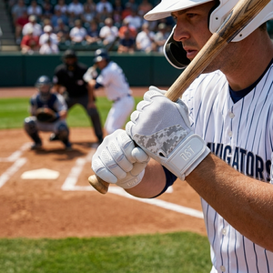 Nouveauté QST : Gants de frappeur de baseball professionnels en cuir pour adultes, respirants, pour l'entraînement, avec fermeture auto-agrippante pour la main gauche - Product Image 6