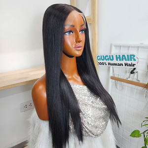 Perruques de cheveux humains 100% naturels vietnamiens bruts, couleur naturelle, lisses comme des baguettes, double épaisseur, longues, 26 pouces, fournisseur Vietnamien - Product Image 1