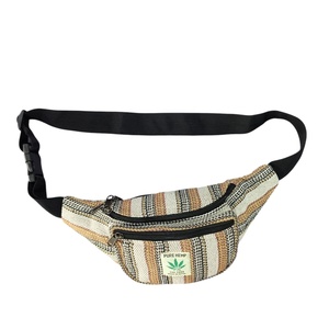 Riñonera duradera de alta calidad con cremallera Unisex ecológica de algodón 100%, riñonera cruzada multiusos de verano hecha a mano - Product Image 6