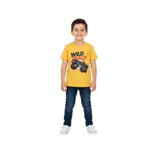 T-shirts imprimés pour enfants, t-shirts personnalisés pour garçons, col rond, manches courtes, graphiques, décontractés, vêtements de jeu d'été, t-shirts tendance - Product Image 1