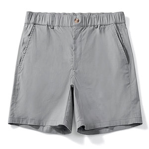 Bermudas de Algodón Súper Suaves para Hombre, Pantalones Cortos Chinos Personalizables de Cintura Media, Elásticos en 4 Direcciones, Impermeables, Estilo Casual - Product Image 1