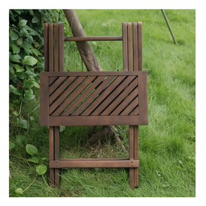 Table de pique-nique pliable en bois d'acacia massif certifié FSC, pour jardin, balcon, design moderne, durable, facile à transporter, Minh Phuoc - Product Image 3