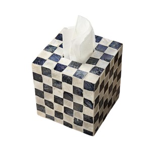 Modern Luxury Handmade Mother of Pearl Tissue Box Cover for Home and Hotel Decoration - Product Image 3
