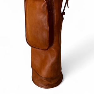 Sacs de golf en cuir, personnalisation du logo et de la couleur, sacs de golf de haute qualité, couleur brun clair, sacs de golf en cuir Polo, sacs de golf sportswear - Product Image 6