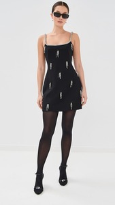 Robe Courte en Rayonne Brodée pour Filles, Motif 3D, Taille Naturelle, Coupe A-Line Sexy, Décoration Broderie, Idéale Soirées Décontractées et Cérémonies - Product Image 4