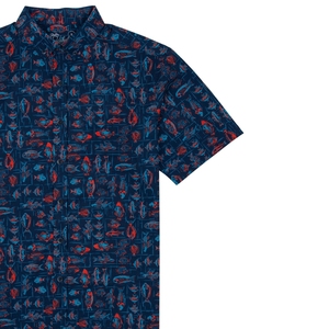 เสื้อเชิ้ตพิมพ์ลายลำลองสำหรับผู้ชาย กระดุมหน้า แฟชั่นทันสมัย คุณภาพส่งออก - Product Image 3