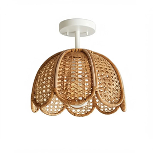 Vietnam Handmade Boho Rattan Pendant Light Natural <b>Wicker</b> <b>Lampshade</b> for Kitchen Island Living Room Decoration - Product Image 3
