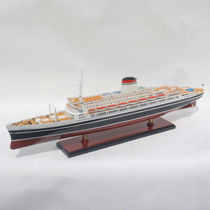 SS LEONARDO DA VINCI Black Hull | Handcrafted Wooden Italian Cruise Lines Model for Nautical Lover Home Decoration Business Gift - Product Image 1