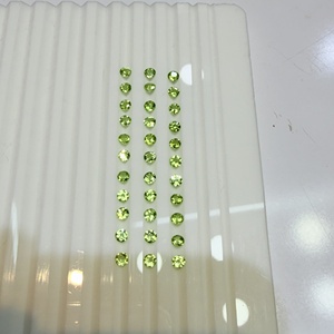 A J Gems - Gemas Sueltas de Peridoto Natural, Corte Brillante Redondo, Verde con Juego de Color/Fuego, de la India (Rajasthan), para la Elaboración de Joyas - Product Image 4
