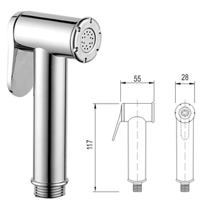 OEM/ODM VX68 Pulvérisateur de bidet en plastique ABS personnalisable, accessoires de toilettes portables pour cuisine, appartement, salle de bain KSN Vietnam - Product Image 1