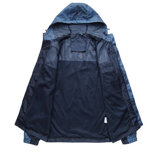 Chaqueta Acolchada Impermeable y Transpirable con Cuello Alto y Logotipo Personalizado para Hombre, Talla Grande, para Deportes al Aire Libre, de Nailon - Product Image 3