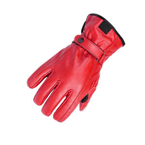 Gants de moto unisexes en cuir véritable compatibles avec les écrans tactiles pour l'hiver, gants de course et de sécurité à doigts entiers - Product Image 6