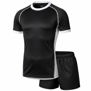Conjunto de Uniforme de Rugby Personalizado Unisex, Logotipo del Equipo Impreso, Poliéster Transpirable, Ropa Deportiva Antibacteriana, Fabricante OEM ODM - Product Image 3