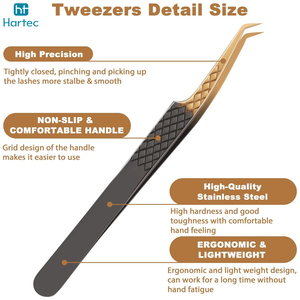 High-End Custom Logo <b>Lash</b> Tweezer Set, Gradient Finish Stainless Steel Tweezers for Eyelash Artists, Wholesale Beauty <b>Kits</b> - Product Image 4