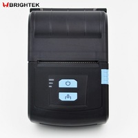 Imprimante thermique portable BRIGHTEK 57 mm, batterie Li-ion rechargeable, interface USB/WiFi, noir et blanc, 203 DPI, 1D/2D