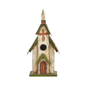 Nichoir artisanal en bois de teck - Décoration de jardin rustique - Vente en gros - Product Image 1