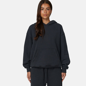 Sudadera con Capucha 100% Algodón Francés, Estilo Básico, Lisa, para Mujer - Product Image 4