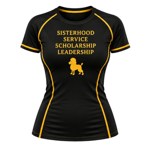 T-shirt de compression sportif pour femmes Sigma Gamma Rho, personnalisé, manches courtes, extensible, pour entraînement fitness, vente en gros - Product Image 1