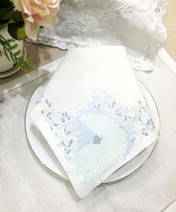 Juego de Manteles Individuales y Servilletas Bordados Lavables al por Mayor, Color Verde Claro con Flores, Manteles Individuales de Lino Blanco con Dobladillo para el Hogar, Bodas y Eventos - Product Image 5