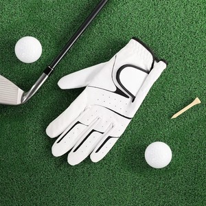 Manufacturing Durable High Quality Men Cabretta Leather Custom White Golf Gloves Adult Golf Gloves <b>Light</b> Weight Hand Fit Sports - Product Image 6
