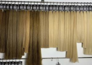 Prix de gros Extensions de cheveux en vrac 100% cheveux vietnamiens 100 grammes Couleurs claires Super Double dessiné 55 cm Naturel Droite - Product Image 2