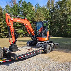 Mini-excavatrice KX018-4 orange sur chenilles en bon état de marche avec godet et lame, moteur 110 kW, garantie 1 an - Product Image 6