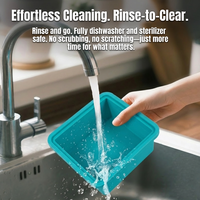 Boîte alimentaire carrée en silicone de 500 ml avec couvercle, sans BPA, boîte à lunch étanche, compatible congélateur et micro-ondes, style minimaliste, rangement de cuisine