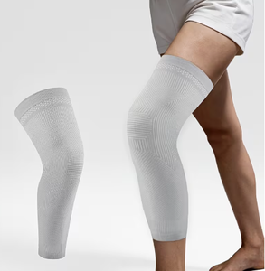 Manchon de compression unisexe respirant en mélange coton-élasthanne, antidérapant et flexible, pour le soutien des jambes, soulagement des gonflements, toutes saisons - Product Image 2
