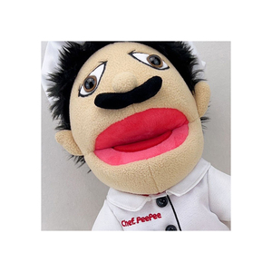 Marioneta de peluche para niña con pelo rojo y vestido blanco, juguete de peluche suave de 31cm-50cm para niños de 2 a 4 años - Product Image 6