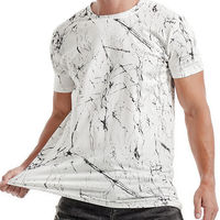T-shirt à manches courtes en polyester tricoté, col rond, coupe classique, respirant, imprimé par sublimation, qualité supérieure, pour usage décontracté, en vente