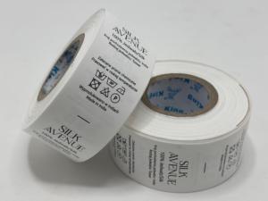 Custom Printed Fabric Garment Labels Woven Care Labels Satin Clothing Brand Tags Wash Care Textile Labels Wholesale - Product Image 1