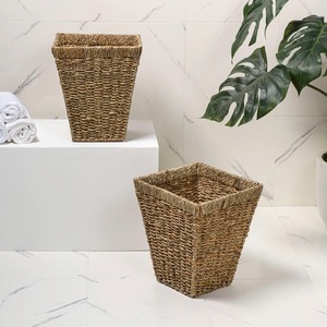 Rustic Bohemian Handwoven Seagrass Handmade Storage <b>Basket</b> Wholesale eco-friendly Made in Vietnam - Product Image 2