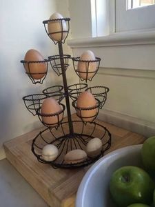 Premium kitchen organiser refined <b>egg</b> storage solution sturdy decorative <b>basket</b> farmhouse kitchen metal <b>basket</b> kitchen decor - Product Image 5