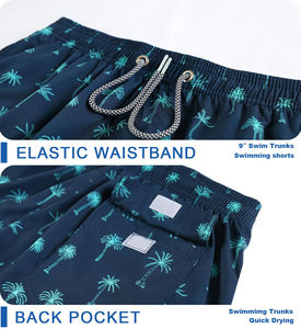 Shorts de Playa para Hombre, Servicio OEM, Versátiles, Elegantes, Cintura Elástica con Bolsillos Laterales, Protección UV, Trajes de Baño - Product Image 4