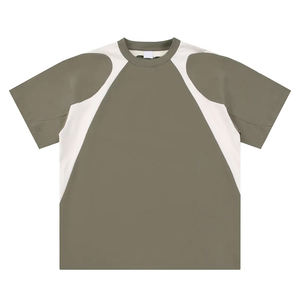 Camisetas Streetwear al por mayor con logo personalizado, cuello redondo acanalado, para hombre, de algodón 100% de alto gramaje, estilo oversize y corte holgado, para clubes, hermandades y universidades. - Product Image 1