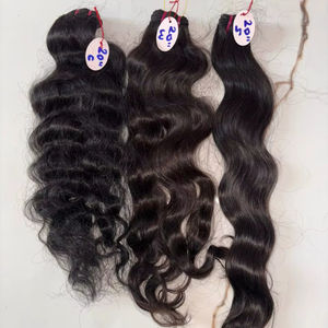 Extensiones de Cabello Humano Virgen Indio Remy Crudo Sin Procesar - Product Image 1