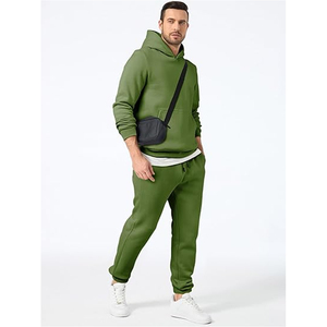 Conjunto Deportivo Informal de Algodón para Hombre, Sudadera con Capucha y Pantalones Deportivos, Ropa Deportiva para Gimnasio, Correr, Uso Diario - Product Image 2